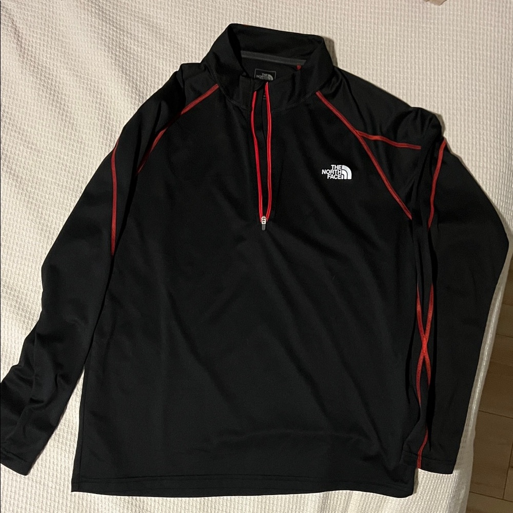 The North Face Men's Black and Red Performance Jacket